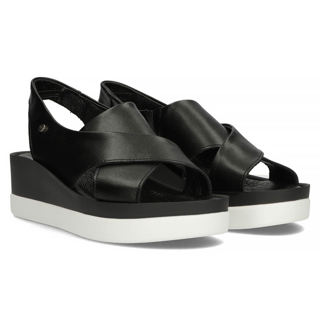 Leather sandals Filippo 40256 black