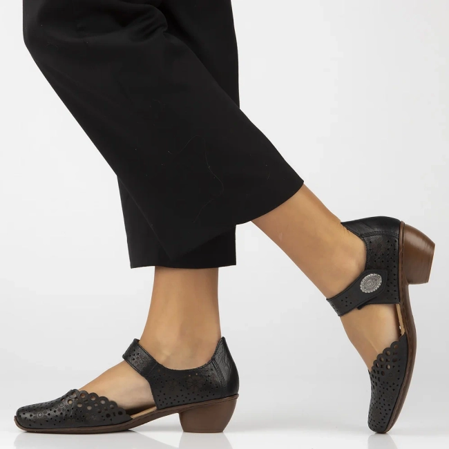 Leather shoes Filippo 43753-00 black