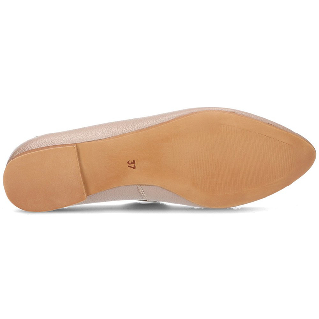 Leather ballerinas Filippo 04100 beige