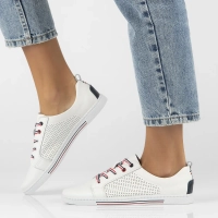 Leather shoes Filippo DP008/24 WH white