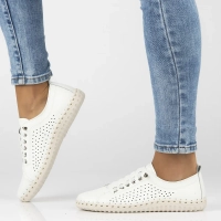 Leather shoes Filippo DP6735/25 WH white