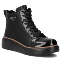 Leather ankle boots Filippo DBT6453/25 BK black