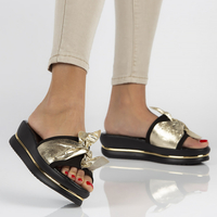 Leather flip-flops Filippo 40230 black