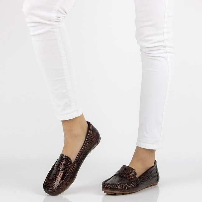 Leather loafers Filippo DP2139/21 BR brown