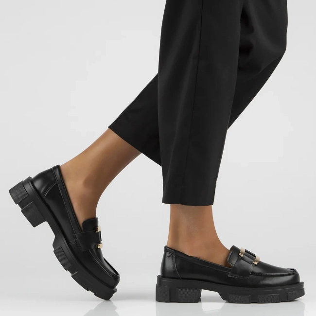 Leather shoes Filippo DP6099/24 BK black