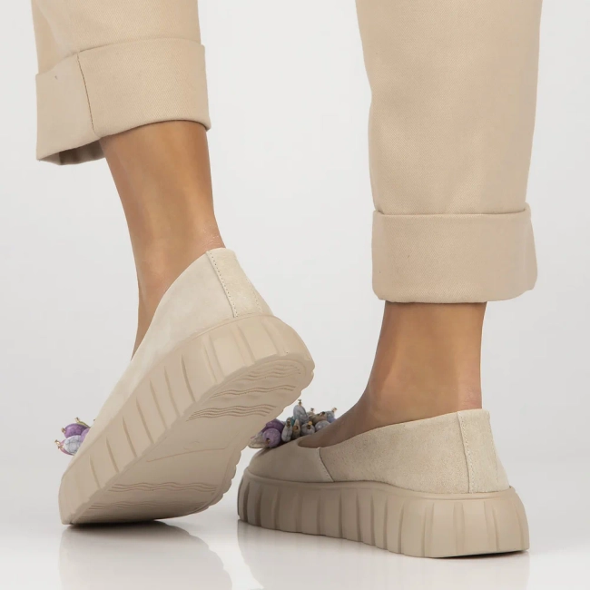 Leather shoes Filippo DP6996/25 BE beige