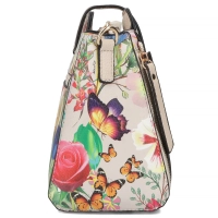 Beige handbag mila flora