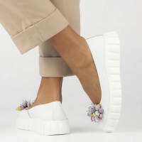 Leather shoes Filippo DP6996/25 WH white