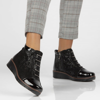 Leather ankle boots Filippo DBT3179/22 BK black