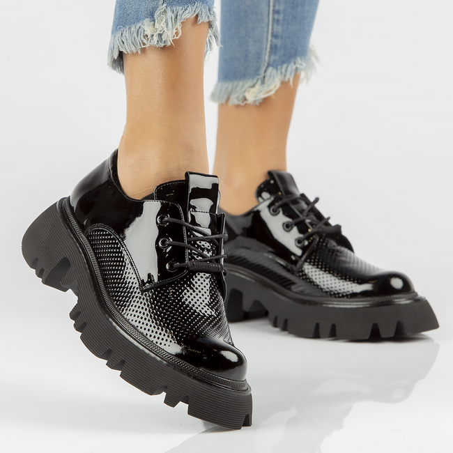 Leather shoes Filippo DP3909/22 BK black