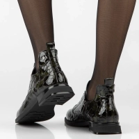 Leather ankle boots Filippo DBT7974/26 GE green