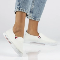 Leather shoes Filippo DP066/24 WH white
