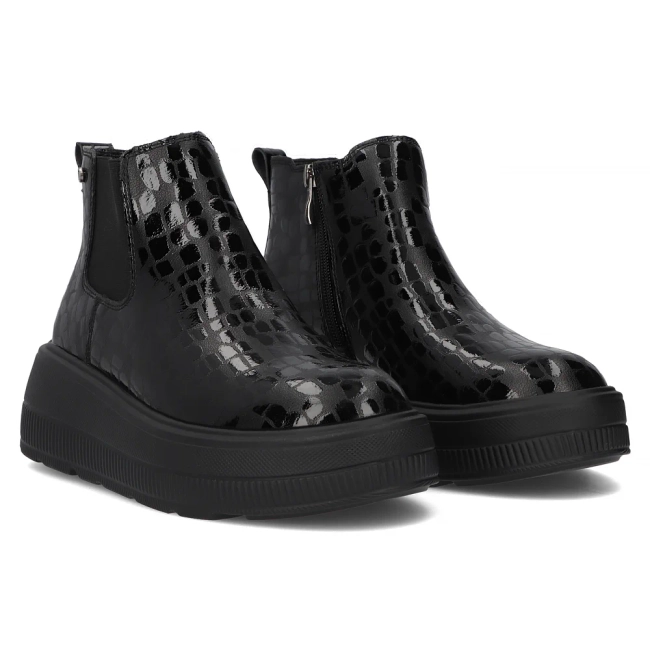 Leather ankle boots Filippo DBT6376/24 BK black