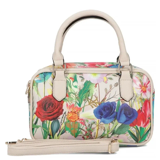 Beige shoulderbag fiore viva