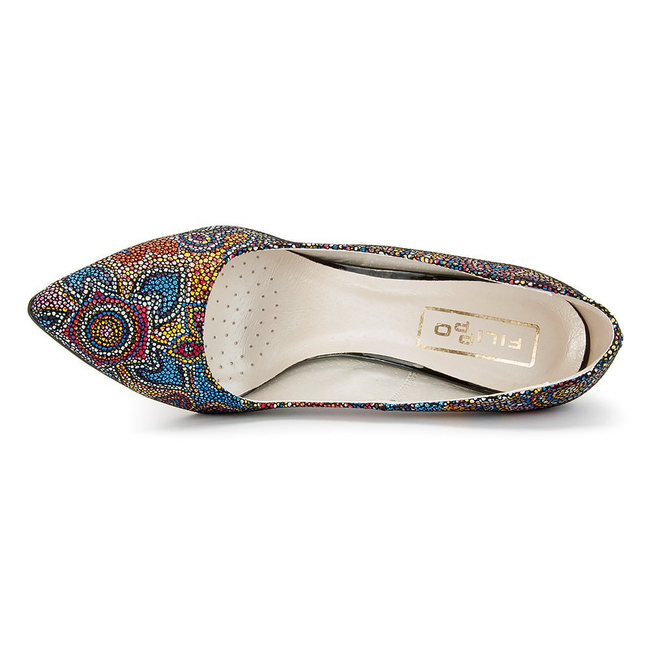 Pumps FILIPPO 2160 Peacock Eyelet Yellow