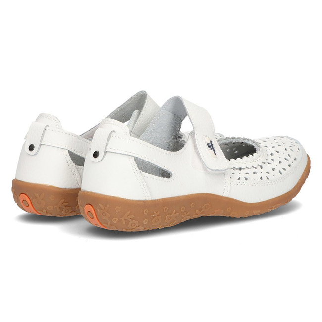 Leather shoes Vinceza DP093/17 WH white