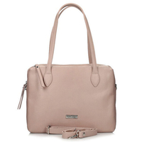Handbag Toscanio Leather Messenger Bag E22 dark pink