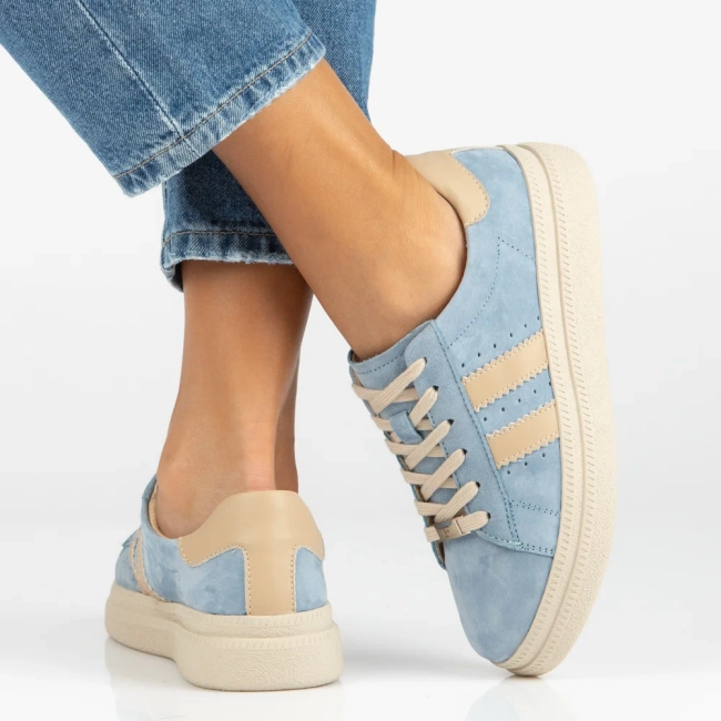 Leather sneakers Filippo DP7499/26 BL blue