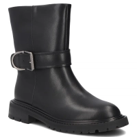 Skórzane botki Filippo DBT8139/26 BK czarne
