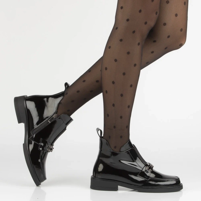 Leather ankle boots Filippo DBT7318/25 BK black