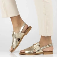 Leather sandals Filippo 40385 gold