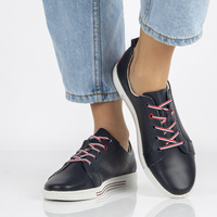 Leather shoes Filippo DP008/20 NV navy blue