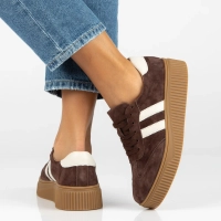 Leather sneakers Filippo DP6776/26 D BR brown