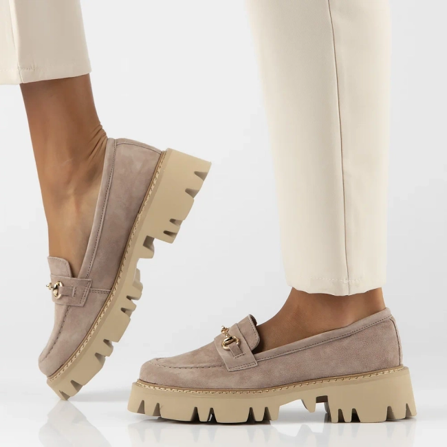 Leather shoes Filippo DP6089/24 BE beige