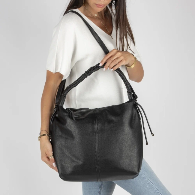 Black shoulder bag Softie