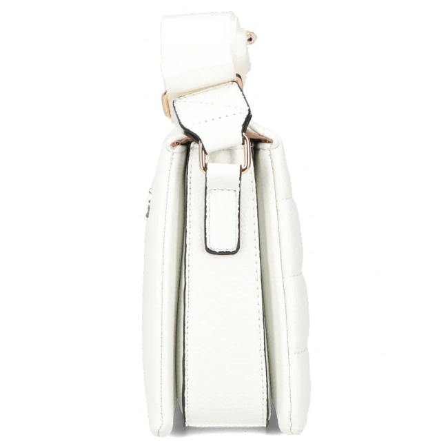 White handbag velluto