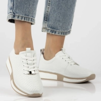 Leather sneakers Filippo DP6740/25 WH white