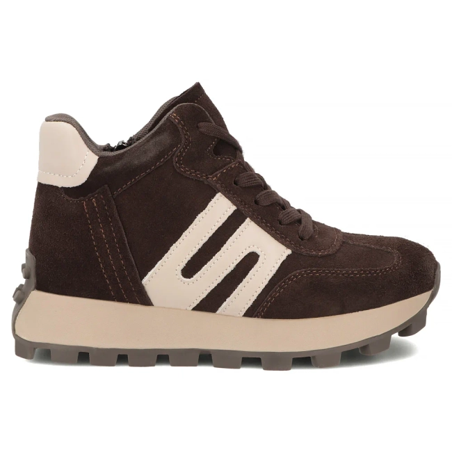Leather platform ankle boots Filippo DBT7975/26 D BR brown