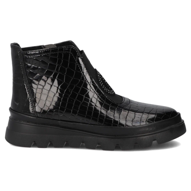 Skórzane botki Filippo DBT7169/25 BK czarne