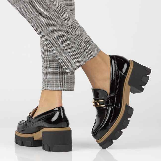 Leather shoes Filippo 20114 N black