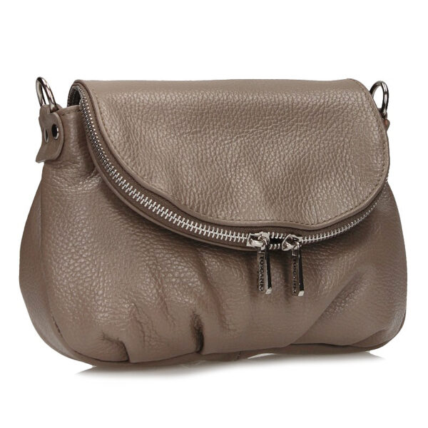 Handbag Toscanio Leather Messenger Bag C263 beige