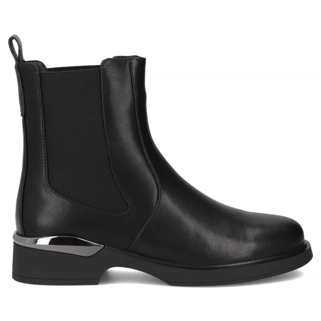 Leather ankle boots Filippo DBT7196/25 BK black