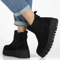 Leather ankle boots Filippo DBT7266/25 BK black