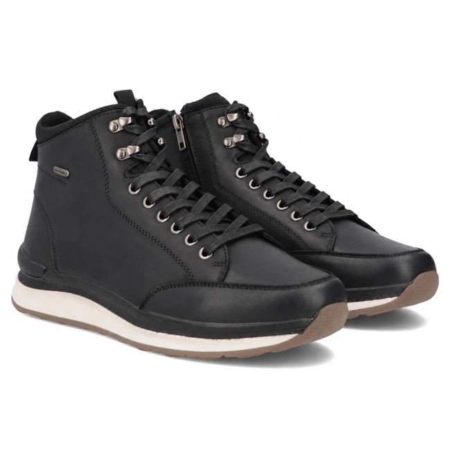 Skórzane botki Filippo MBT8297/26 BK czarne