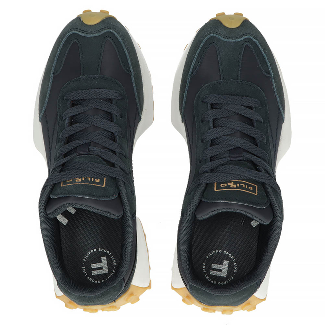 Leather Women's sneakers Filippo DP3748/22 NV navy