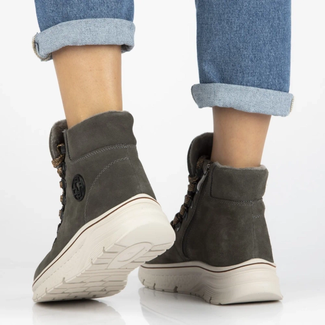 Leather ankle boots Filippo DBT7290/25 GR grey