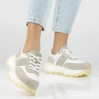 Leather sneakers Filippo DP7545/26 WH white