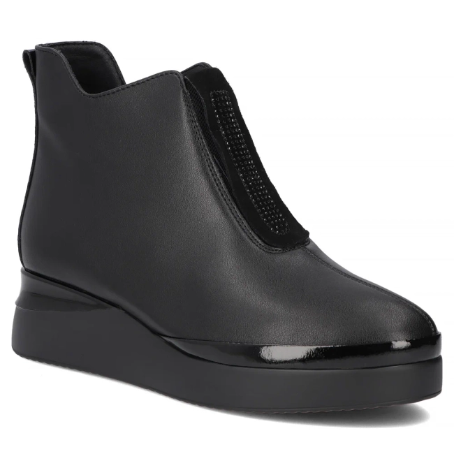 Leather ankle boots Filippo DBT7394/25 BK black