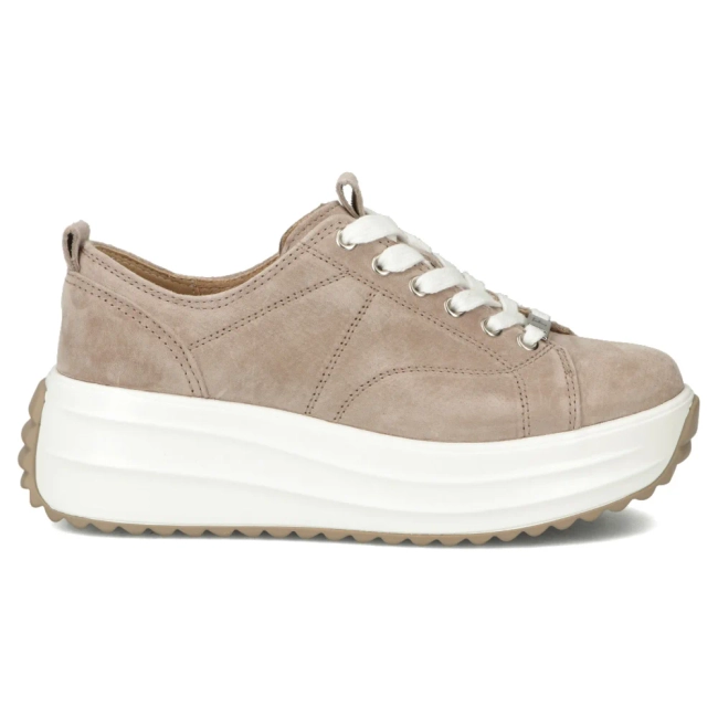 Leather sneakers Filippo DP6795/26 BE beige