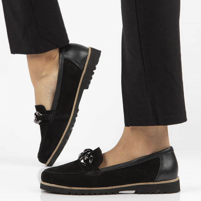 Leather shoes Filippo DP4134/22 BK black