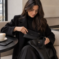Black wallet Hesa