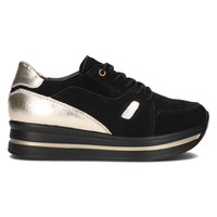 Leather sneakers Filippo DP3407/21 BK GO Black