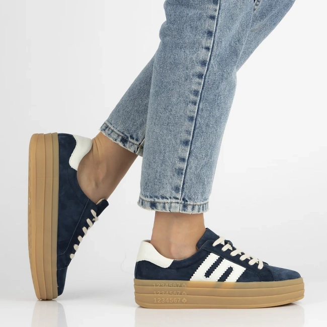 Skórzane sneakersy Filippo DP6744/25 NV granatowe