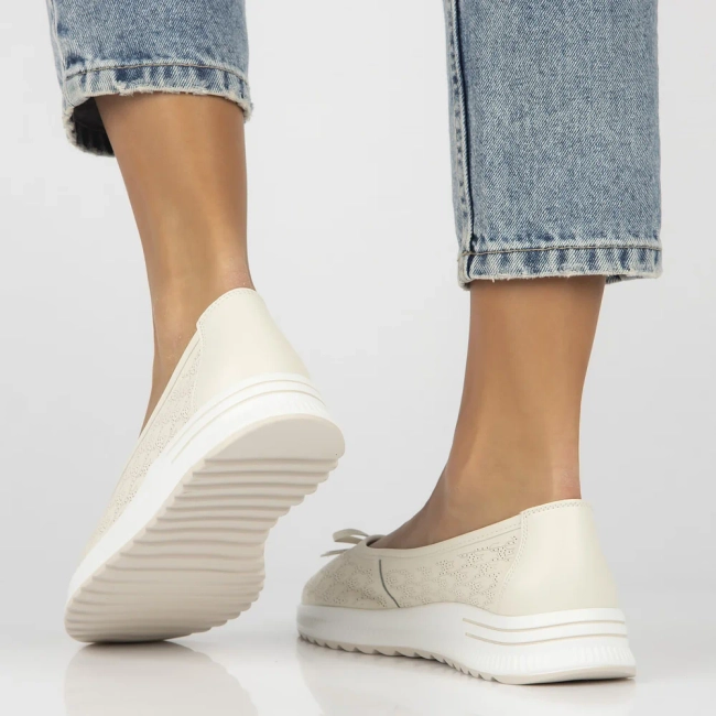 Leather shoes Filippo DP6718/25 BE beige