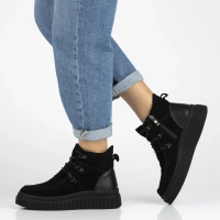 Leather ankle boots Filippo DBT7299/25 BK black