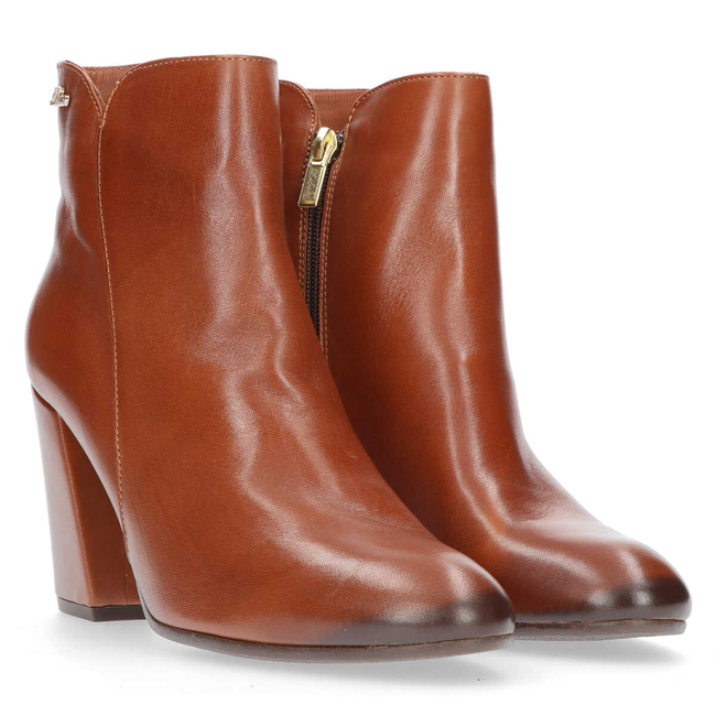 Leather Ankle Boots Libero 1285-28 Brown